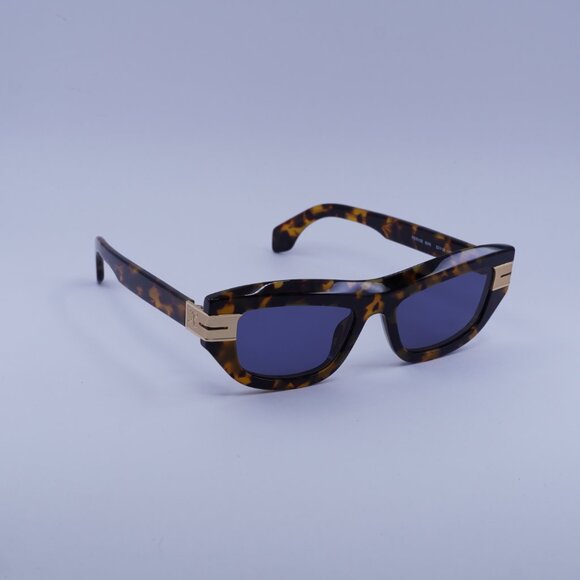 Palm Angels PERI10E CLAIRE 6045 Sunglasses Havana Cat Eye Frame, Blue Lenses - Picture 4 of 9